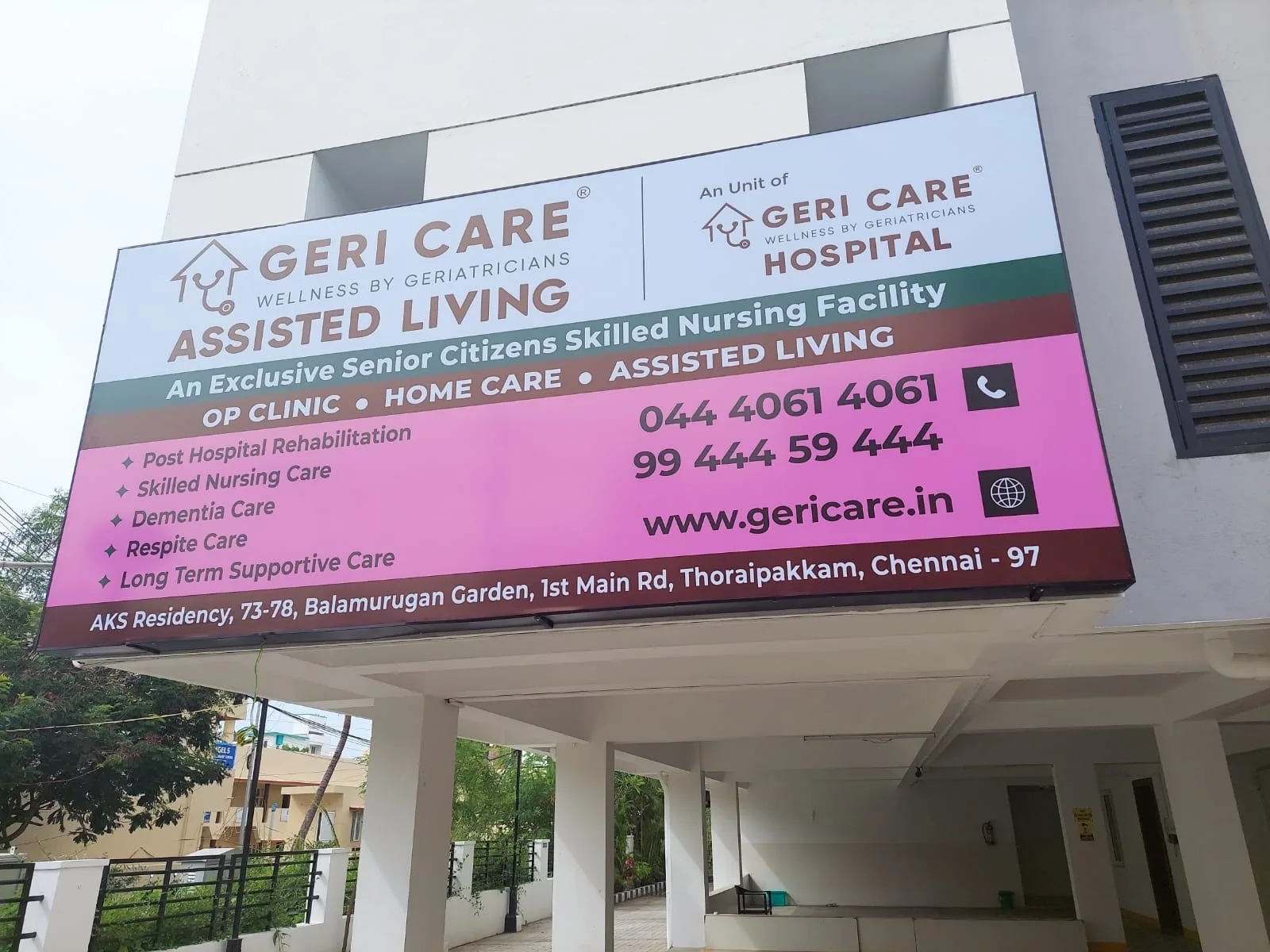 Geri Care Skilled Nursing Facility & Senior Citizens Clinic - Thoraipakkam