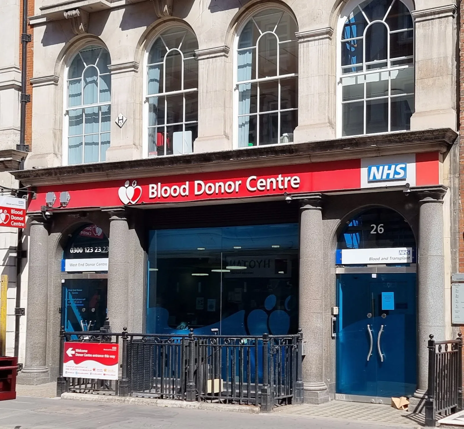 London West End Blood Donor Centre