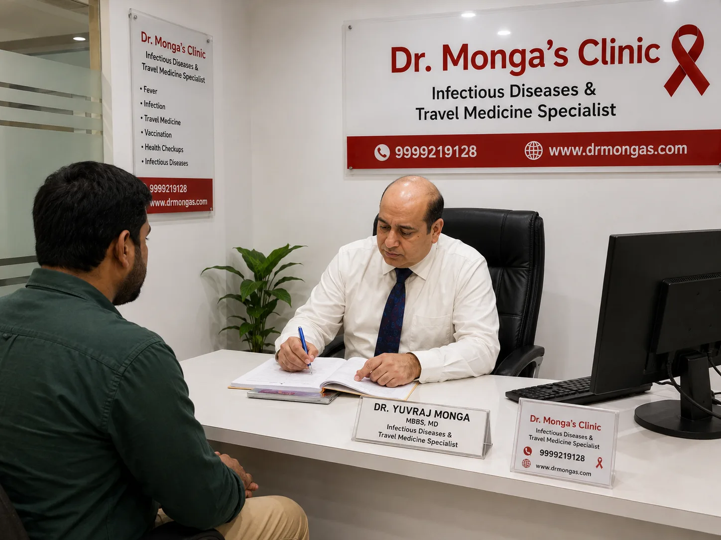 Dr. Yuvraj Monga - Infectious Diseases Doctor & Travel Medicine Specialist - Dr. Monga's clinic