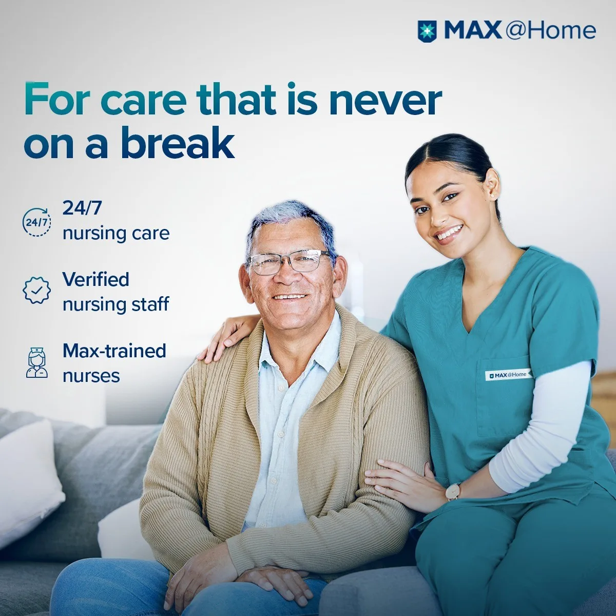MaxAtHome Elderly Care Taker and Attendant | Home Caregivers | Nursing Services at Home