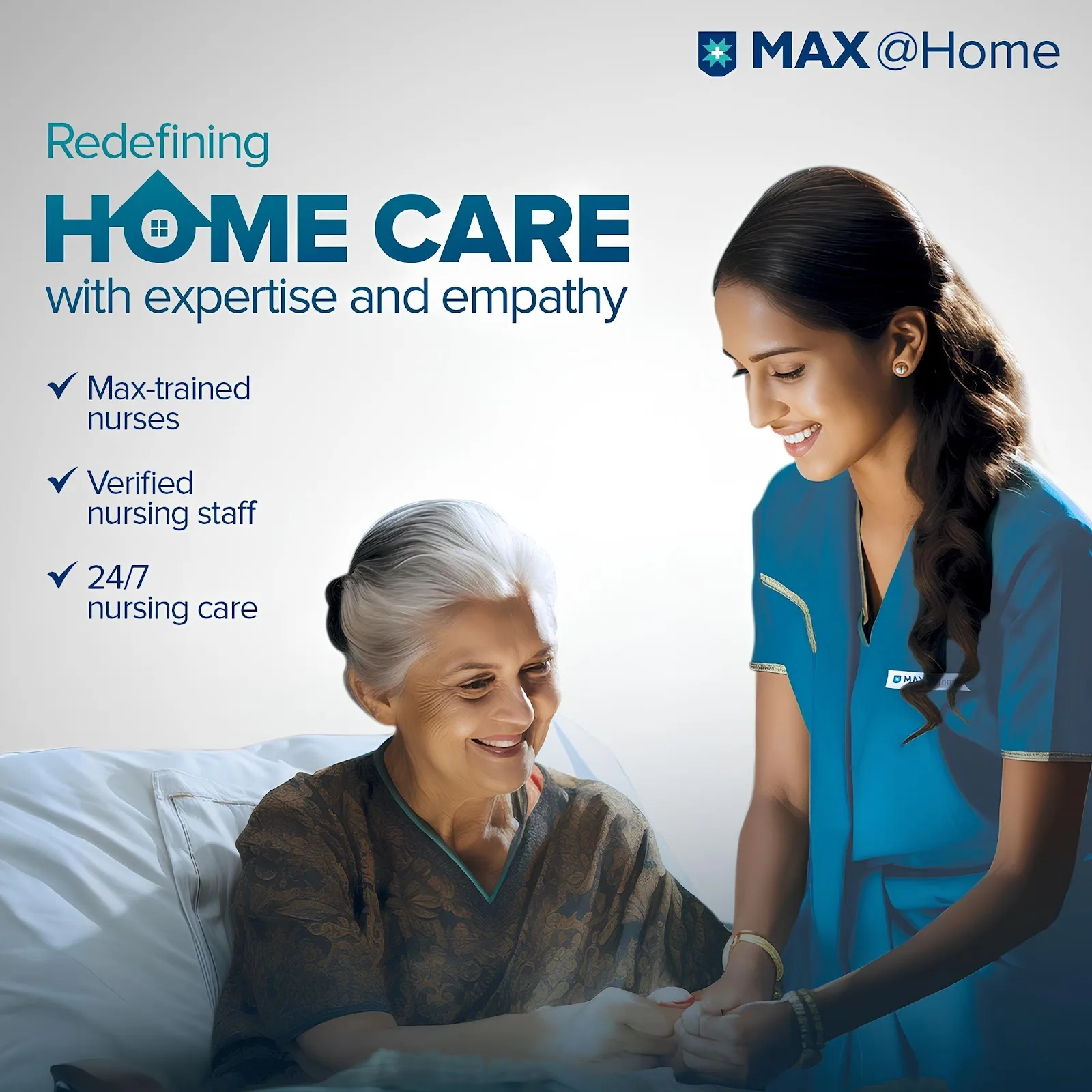 MaxAtHome Elderly Care Taker and Attendant | Home Caregivers | Nursing Services at Home