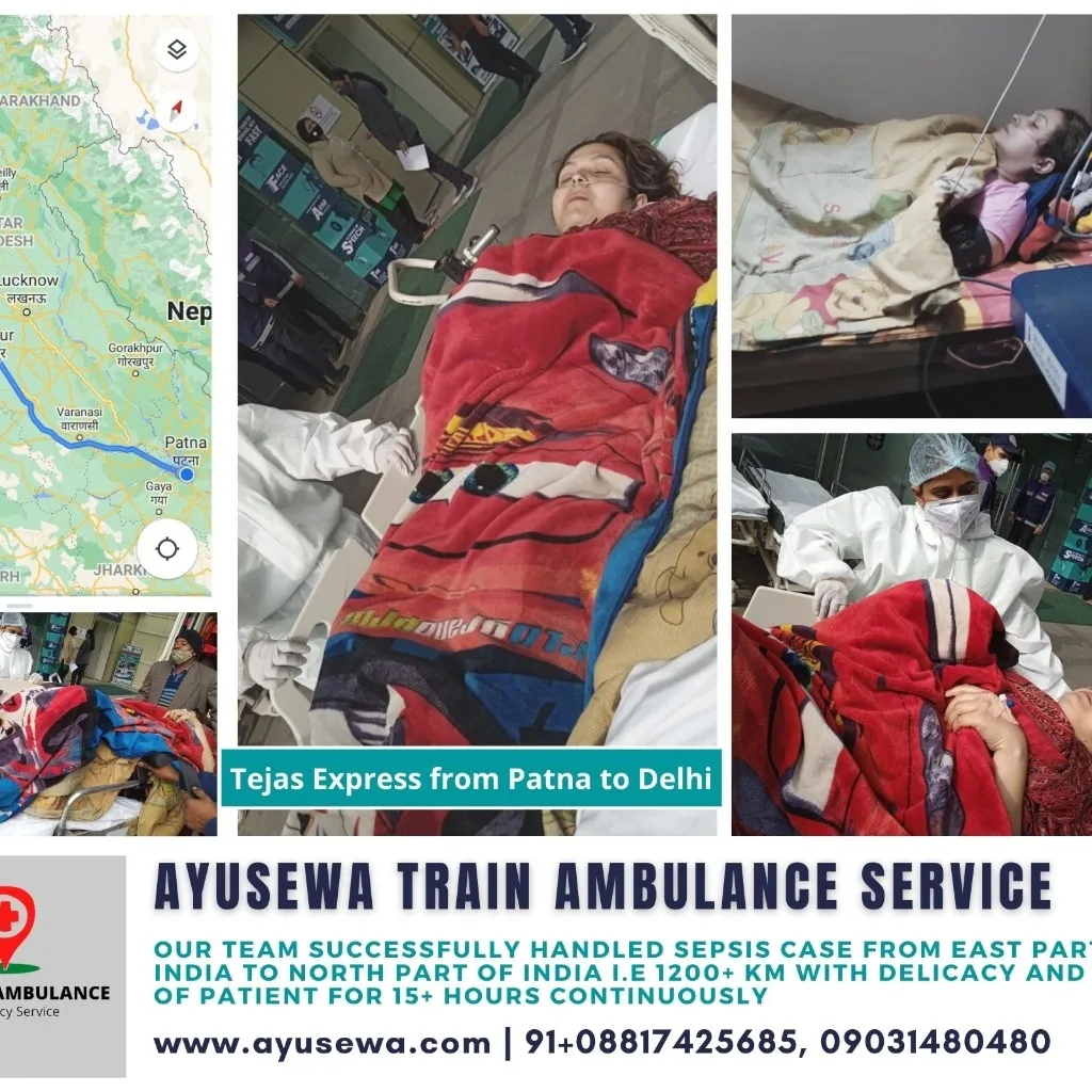AyuSewa Air & Train Ambulance Service in Delhi