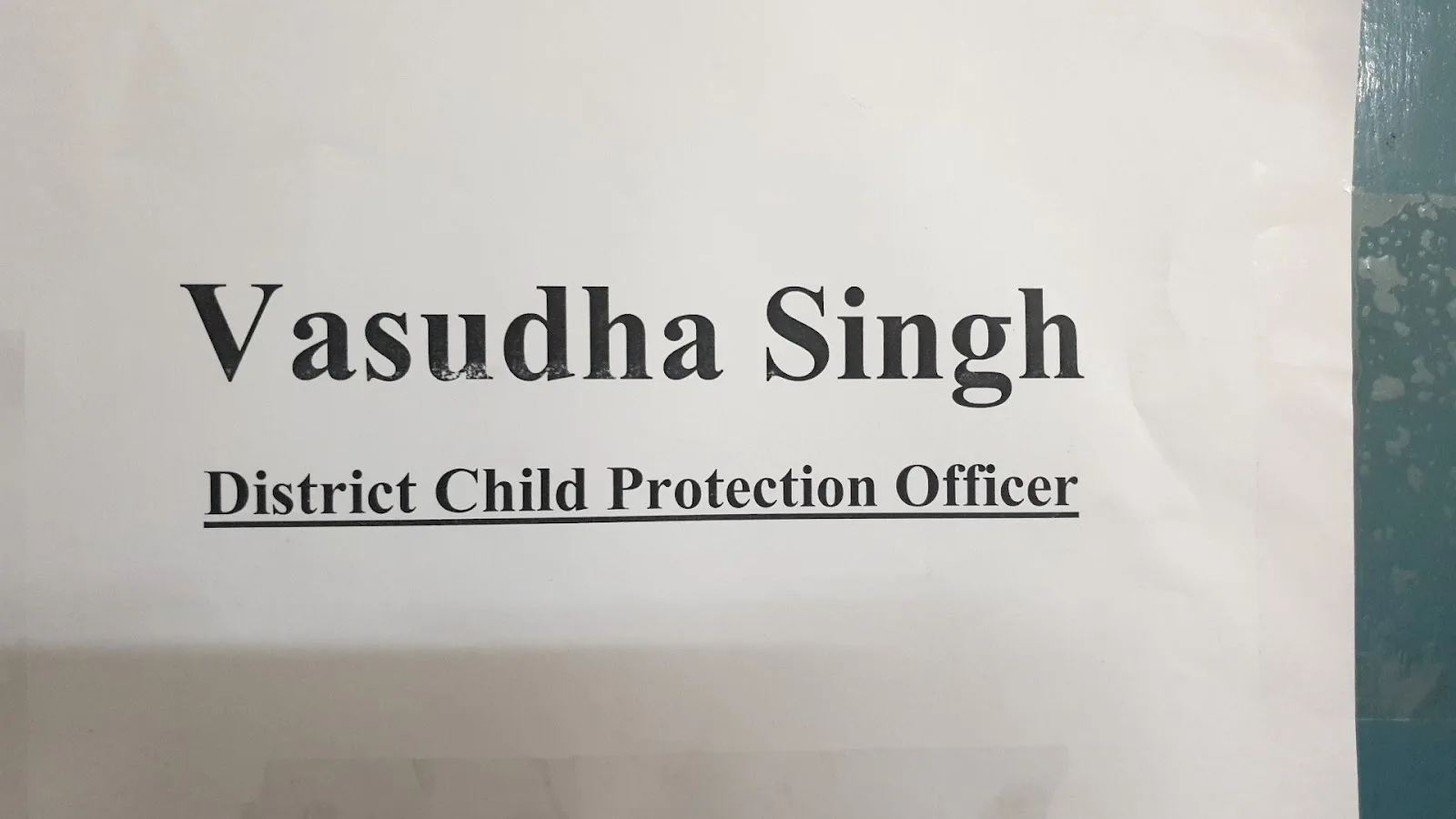 District Child Protection Unit, East