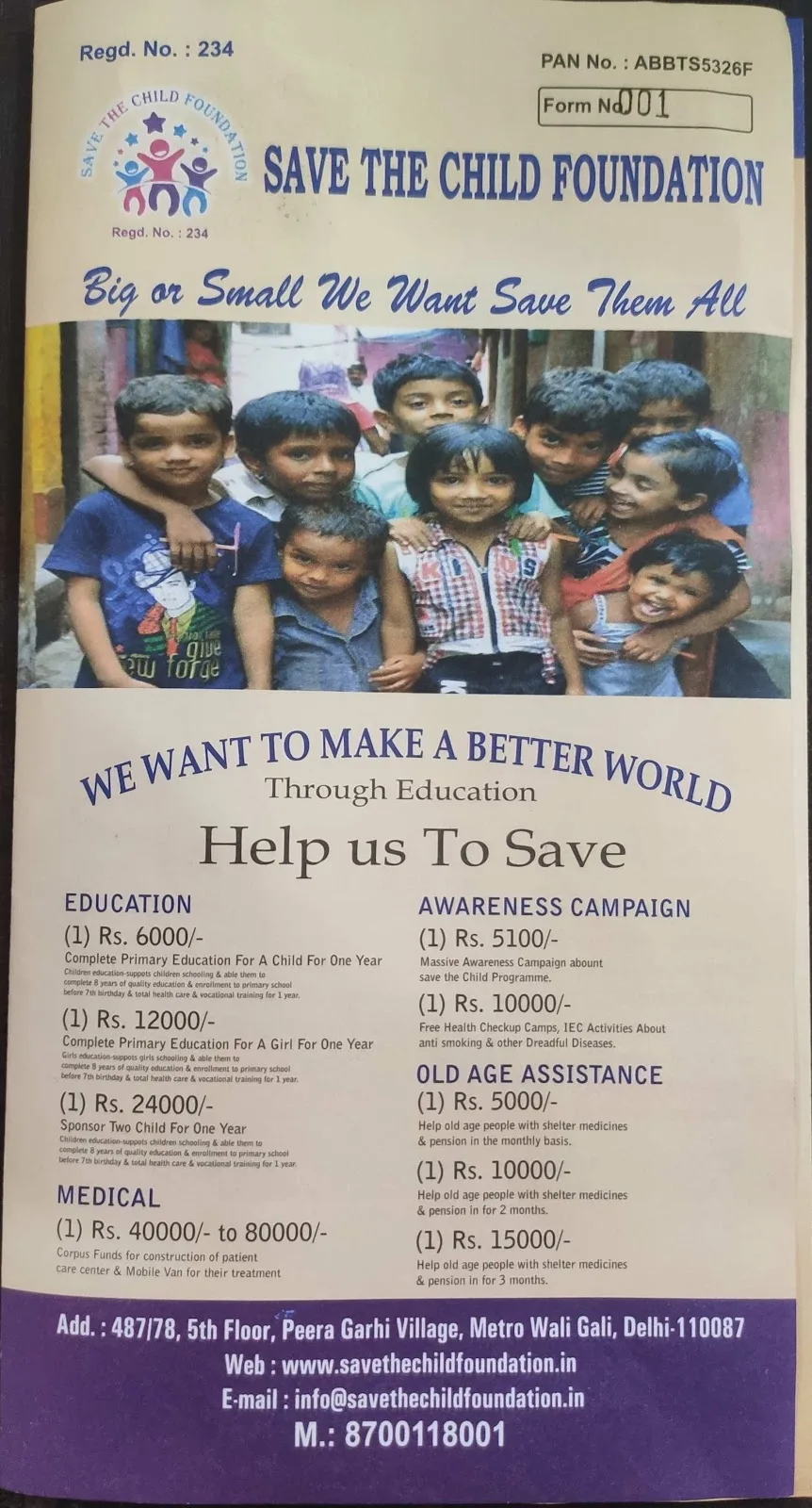 Save The Child Foundation