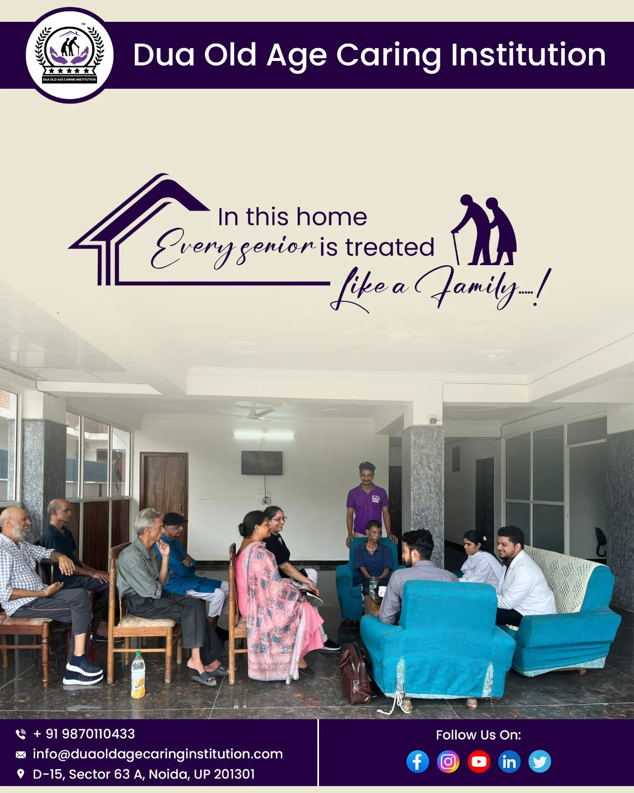 Dua Old Age Caring Institution | Elder Senior Care | Dementia Care Centre | Assisted Living Home | Hospice & Palliative Care