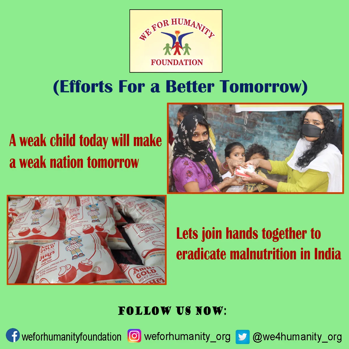 We For Humanity Foundation (Best NGO in Delhi/NCR)