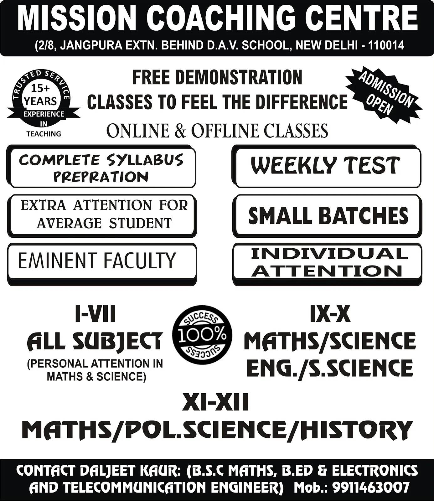 MISSION COACHING CENTRE
