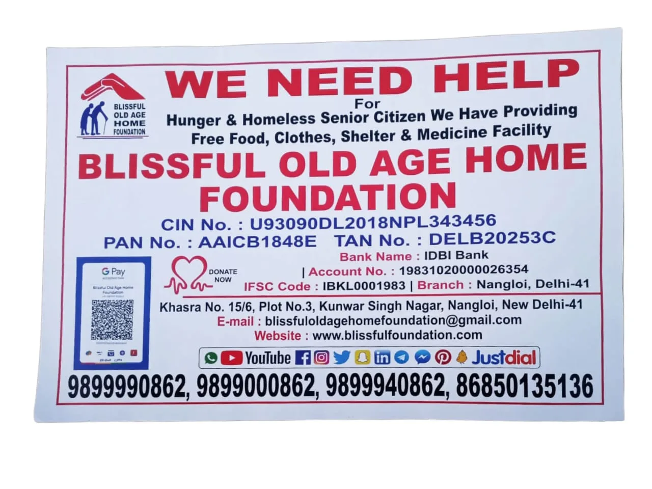 Blissful Old Age Home Foundation