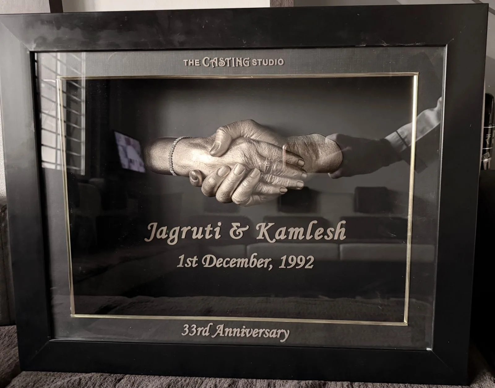 THE CASTING STUDIO 2D & 3D BABY CASTING HANDS & FEET IMPRESSIONS WITH LUXURIOUS FRAME RAJKOT