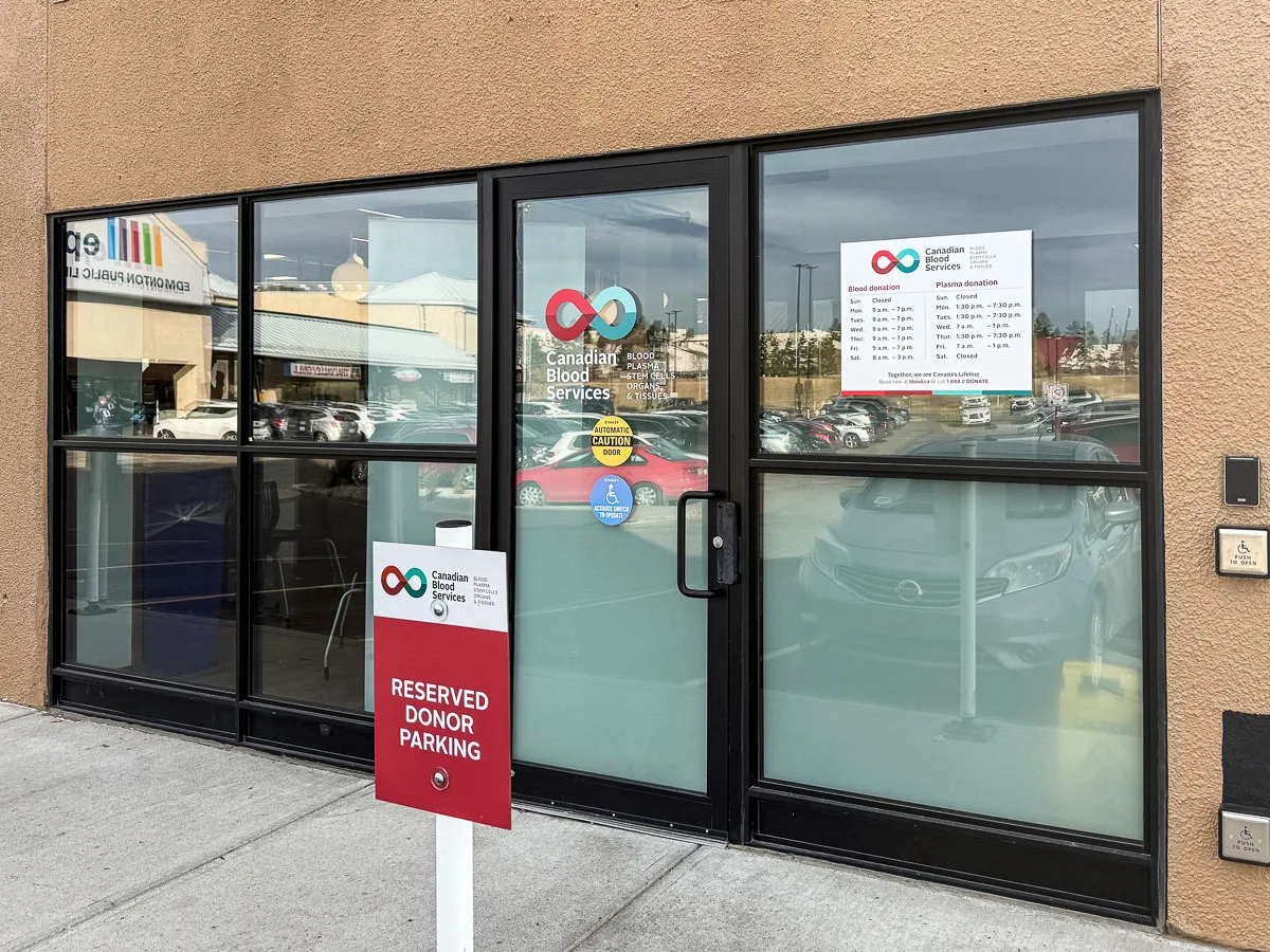 Canadian Blood Services, Edmonton