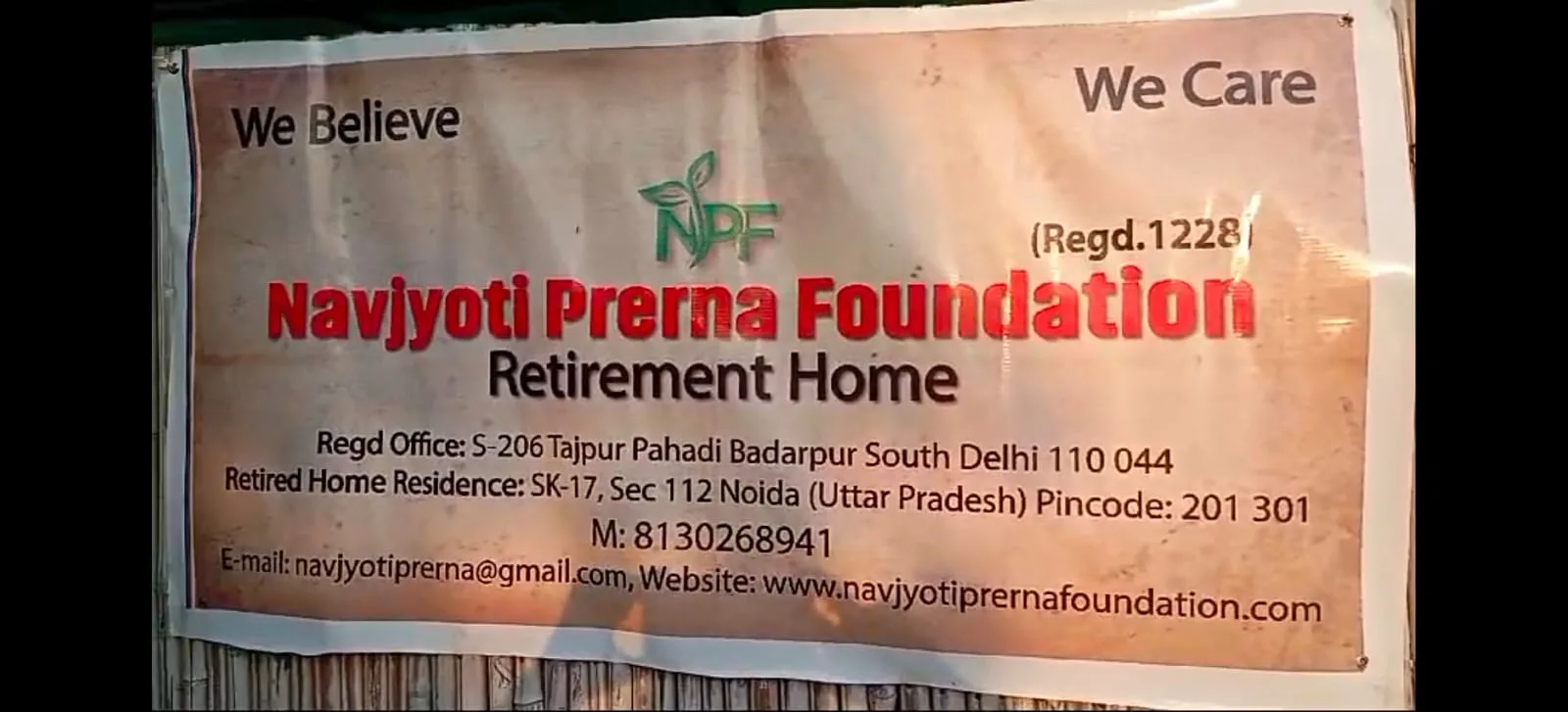 Navjyoti Prerna foundation Old Age Home