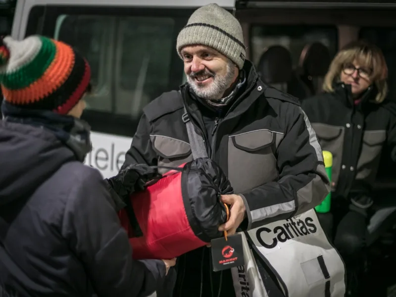 Kältetelefon der Caritas Steiermark für Graz