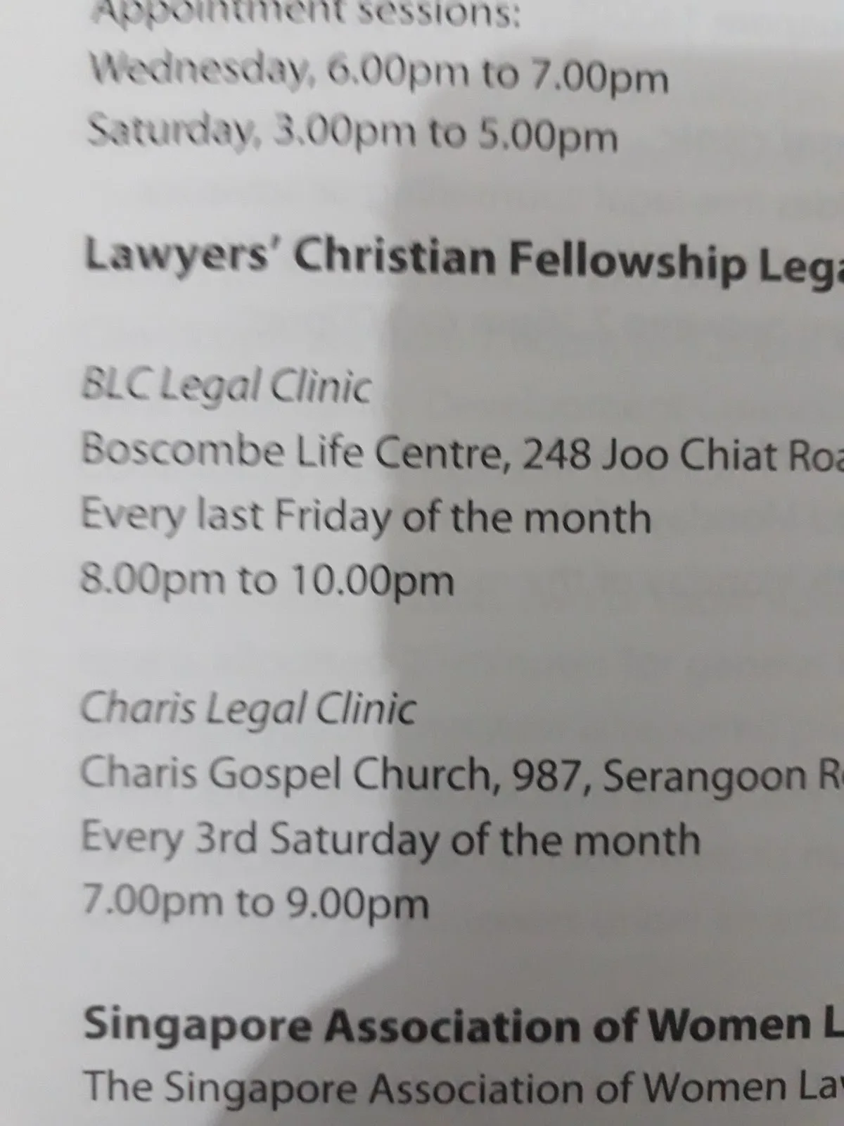 BLC Legal Clinic