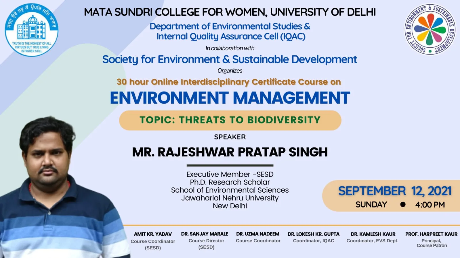 Society for Environment and Sustainable Development