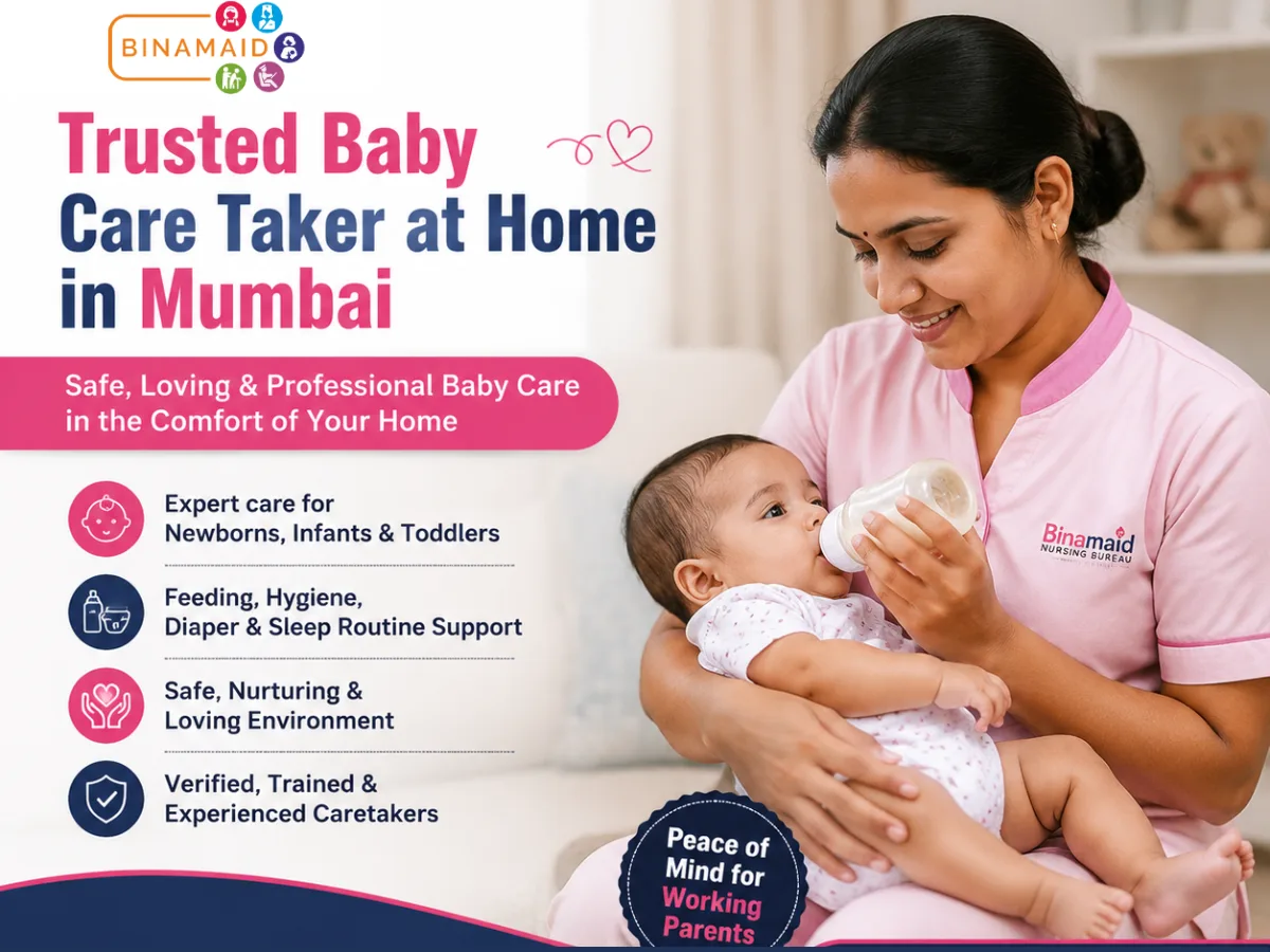 Verified Caretaker Provider In Thane (Binamaid Nursing Bureau)