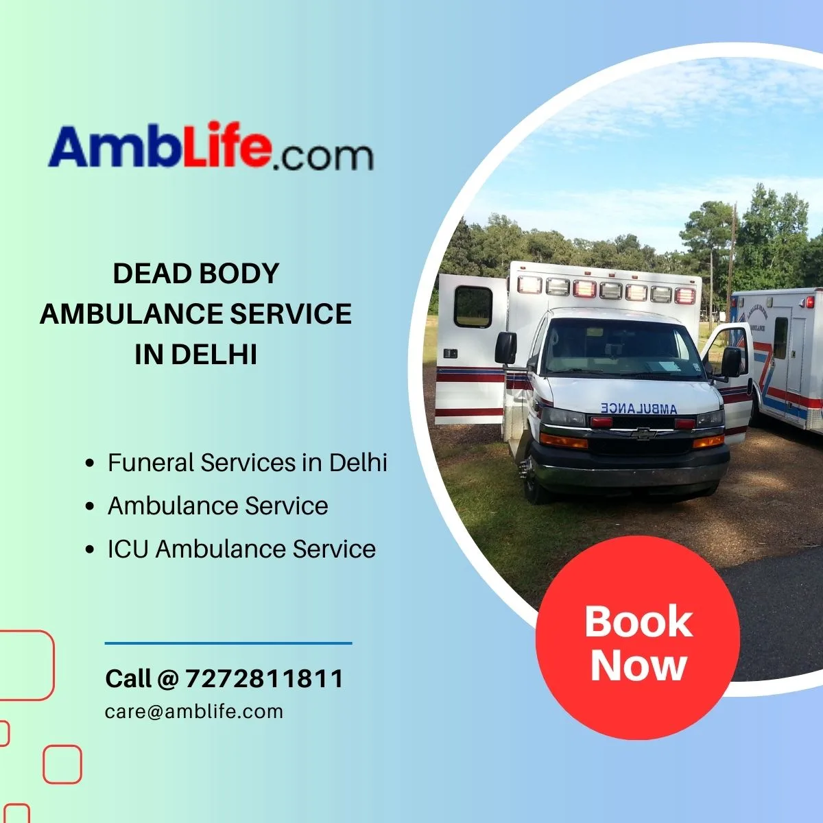 AMBLife Ambulance Service – Emergency Ambulance in Delhi