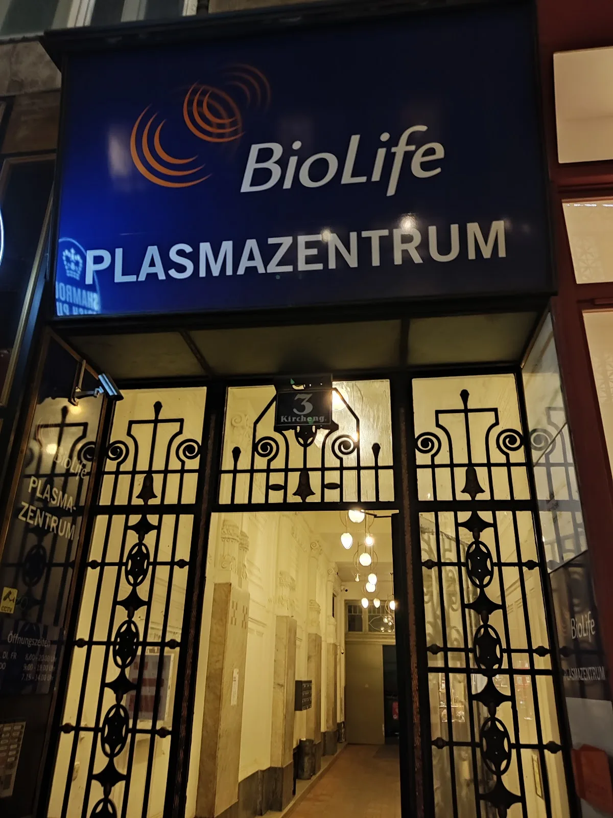 BioLife Plasmazentrum Wien Kirchengasse