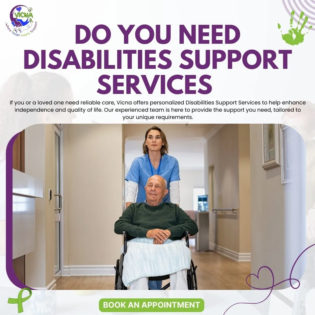 VICNA NDIS Disability Support Services | Cleaning | Gardening | Community Nurse | Melbourne
